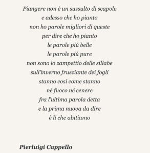 poesia cappello